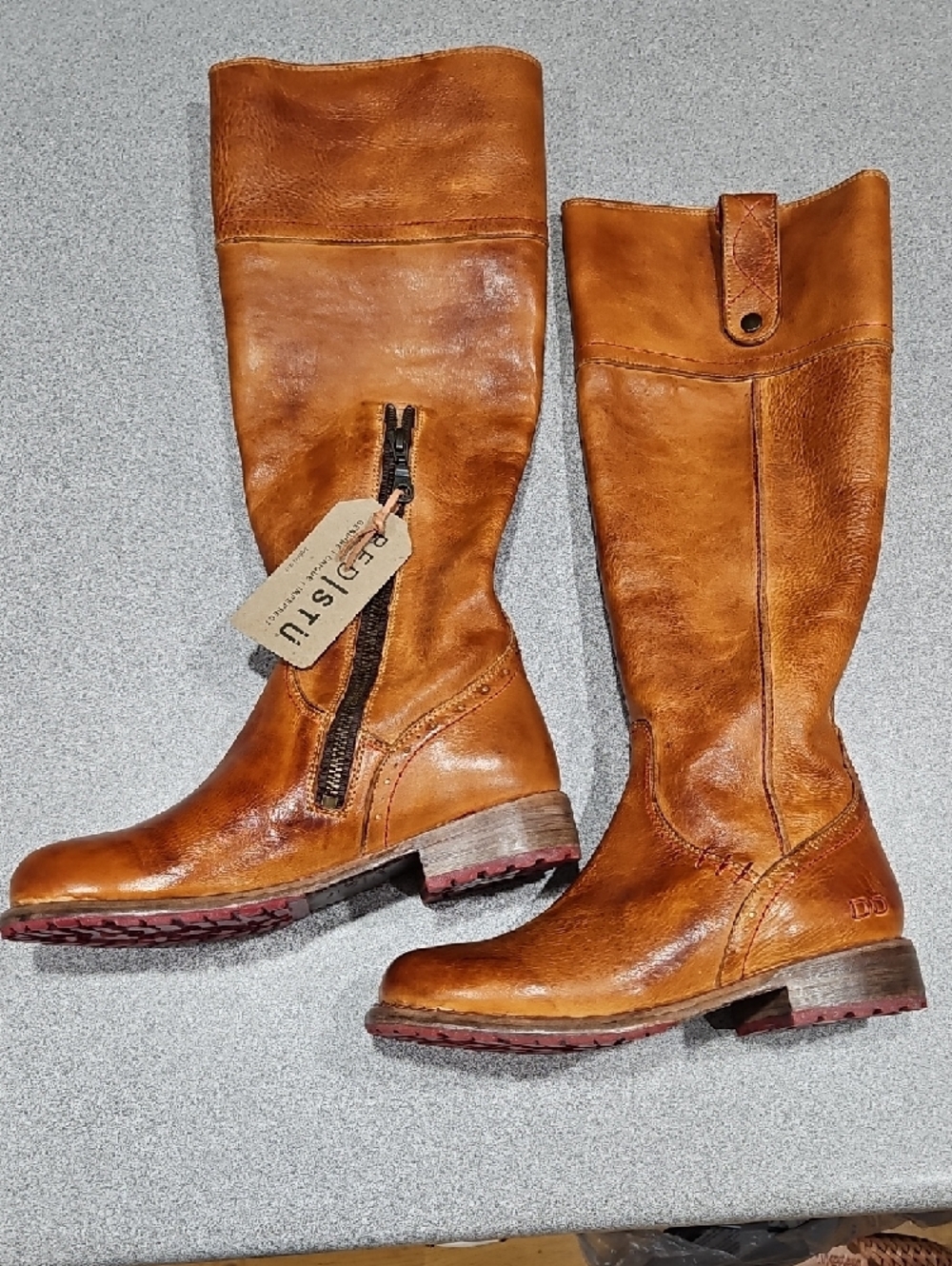 😍GORGEOUS Bed Stu Tan Leather Knee-High Riding Boots - Picture 3 of 12